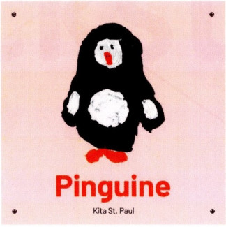 Türschild Pinguine