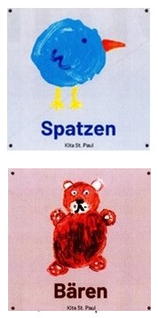 Spatz und Bär